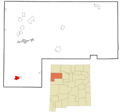 Location of Zuni Pueblo, New Mexico