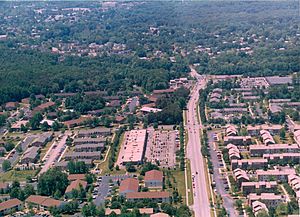 North Laurel's All Saints Road and Whiskey Bottom Apartments in August 1998