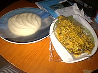 Pounded Yam and Egusi Soup