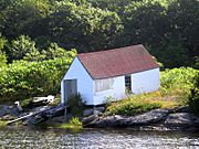 Squirrel Point Maine Light Boathouse