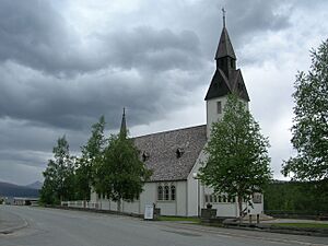 Tärna Church in mid-June 2008