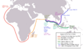 Xavier f map of voyages asia