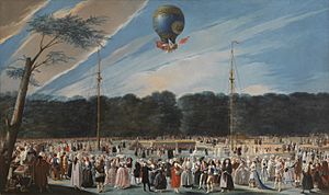 Ascensión de un Montgolfier en Aranjuez