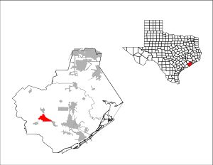 Brazoria County WildPeachVillage.svg