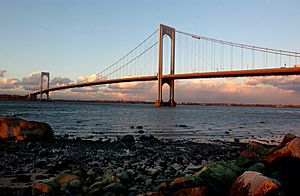 The Bronx–Whitestone Bridge as seen from Whitestone