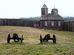 Cannons & Chapel, Fort Ross State Historical Monument, CA 7-5-2010 5-59-11 PM.JPG