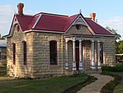 Cawker City old library from SW 1