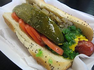 Chicago-style hot dog 2