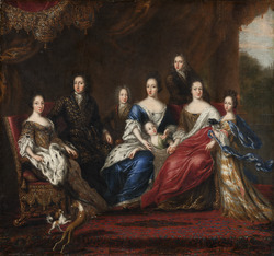 Familjeporträtt, Karl XI, Ehrenstrahl, 1690-tal - Livrustkammaren - 89010