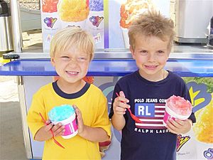 Kids shave ice