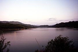 Lago del Salto - vista dalla diga