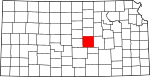 State map highlighting McPherson County