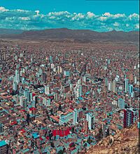 City skyline or Oruro