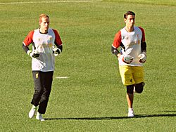 Péter Gulácsi and Brad Jones (2)