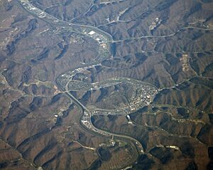 Pikeville, Kentucky aerial