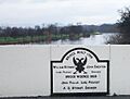 Plaque on Smeatons bridge