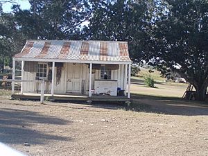 Raglan Homestead, slab hut (2009)