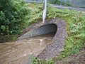 River flooding in clayton west