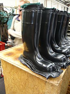 Rubber boots