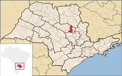 Location in the São Paulo state.