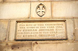 Tyldesley Church Plaque