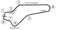 Watkins Glen International Track Map-1960-1970