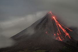 Arenal at night