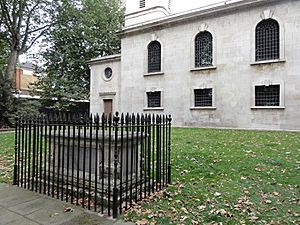 Caslon family grave, St Luke's