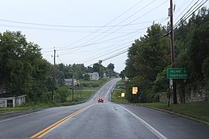 Chateaugay NY Village Sign US11