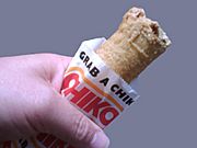 Chiko roll in bag handheld