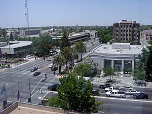 Downtown's civic center viewed from Truxtun Tower (also known as Bank of America Building)