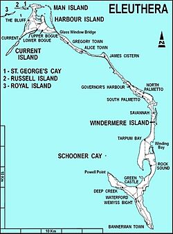 Eleuthera map