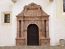 Entrance of Colditz Castle chapel