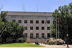 The Grayson County Courthouse in Sherman