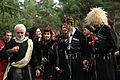 Groom wearing a chokha on a Tushetian wedding