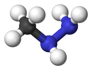 Methylhydrazine-3D-balls