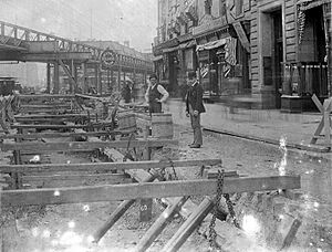 New York City Subway construction 1901