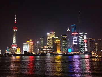 Night view from the Bund