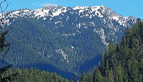 Preacher Mountain with snow