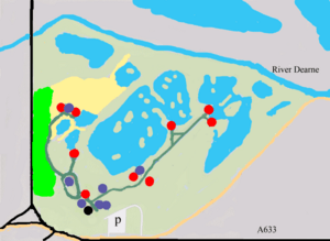 RSPB Dearne Valley Old Moors map