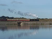 Steam Engine Crossing Butterley Reservoir