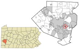 Location in Allegheny County and the U.S. state of Pennsylvania.