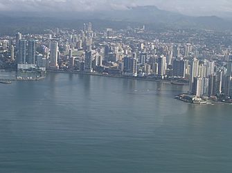 Bahia de panama desde arriba