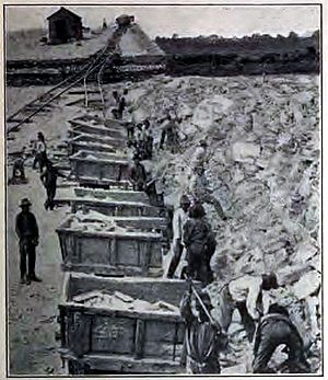 Chicago Drainage Canal construction, 1900s