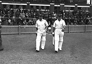 Don Bradman and Stan McCabe