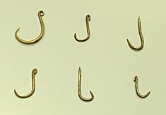 Golden Fishing Hooks