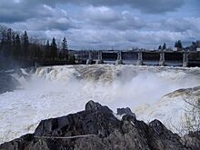 Grand Falls Raging Waterfall