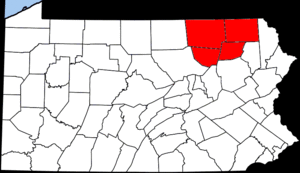 Map of PA Endless Mountains