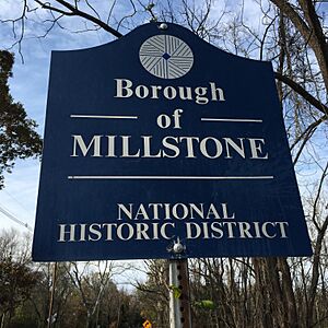 Millstone Historic District signage