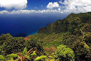 Napali Coast view